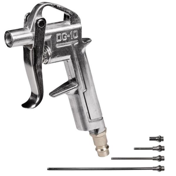 Пістолет продувний Einhell з насадками 4шт, 20/50/95/220мм, 8бар (4132762)