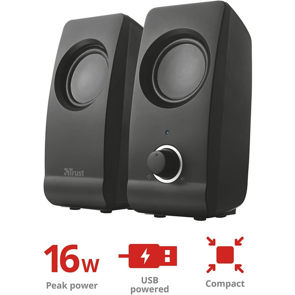 Комп'ютерні колонки Trust 2.0 Remo Black (17595_TRUST)