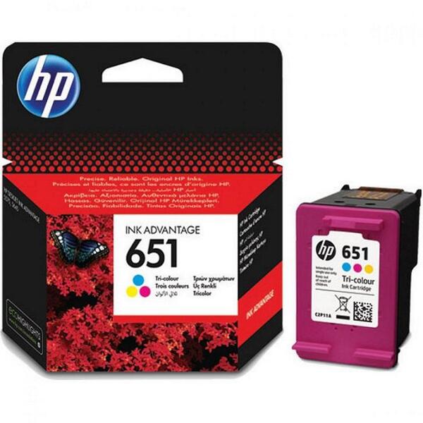 Картридж струменевий HP No.651 DJ Ink Advantage 5575/5645/OfficeJet 202 Tri-color, 300 стор (C2P11AE)