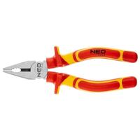 Плоскогубці Neo Tools 180 мм, 1000 В, CrV, поліровані