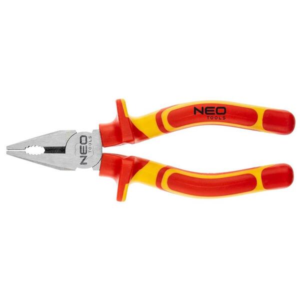 Плоскогубці Neo Tools 180 мм, 1000 В, CrV, поліровані