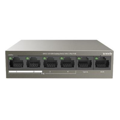 Коммутатор Tenda TEF1106P-4-63W 