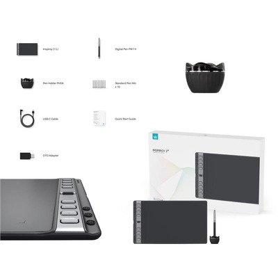 Графічний планшет Huion 10.5"x6.56" H1061P, USB-C, чорний