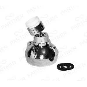 Аэратор поворотный хром резьба М22 с переходником М24 LJ 2020-4A ANGO