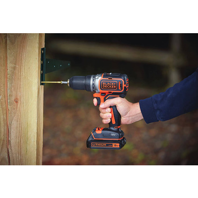 Дрель-шуруповерт аккумуляторная бесщёточная BLACK+DECKER BL186KB