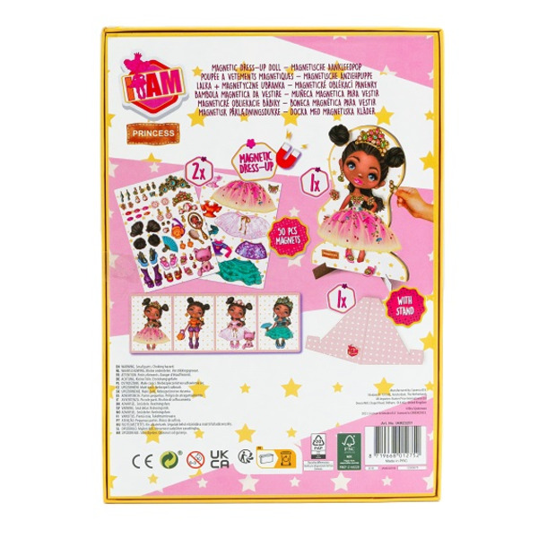 Настільна гра магнітна I AM Одягни ляльку  PRINCESS