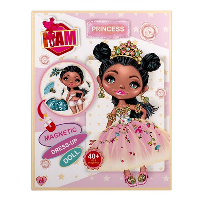 Настільна гра магнітна I AM Одягни ляльку  PRINCESS