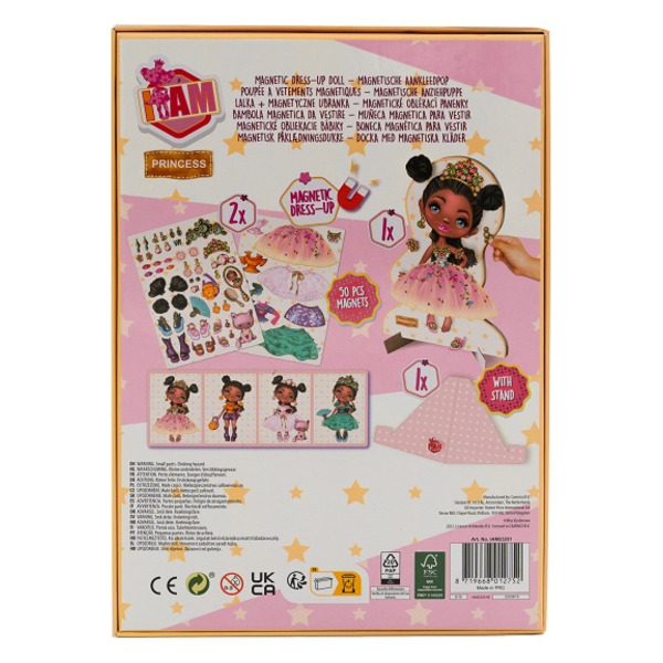 Настільна гра магнітна I AM Одягни ляльку  PRINCESS