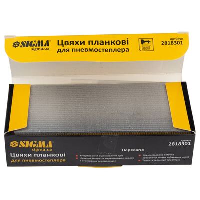 Цвяхи планкові 30×1.25×1мм для пневмостеплера (5000шт) SIGMA (2818301)
