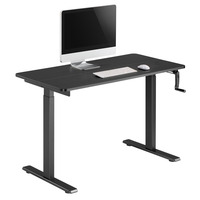 Стіл комп'ютерний 2E СЕ120B-MECHANIC, регулювання висоти, механіка, 72/120х120x60см, чорний