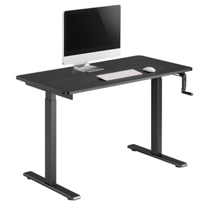 Стіл комп'ютерний 2E СЕ120B-MECHANIC, регулювання висоти, механіка, 72/120х120x60см, чорний