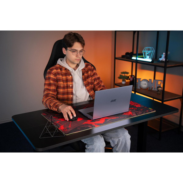 Стіл комп'ютерний 2E СЕ120B-MOTORIZED, регулювання висоти, електропривiд 220В, 73/118х120x60см, чорний