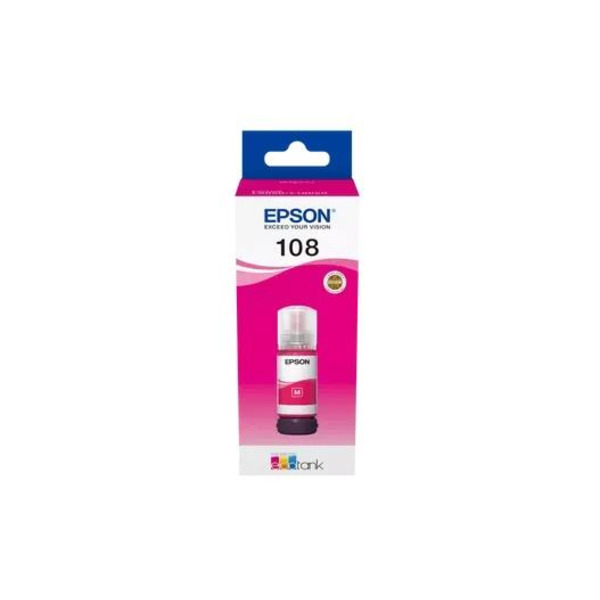 Водорозчинні чорнило Epson EcoTank 108 Magenta (C13T09C34A)