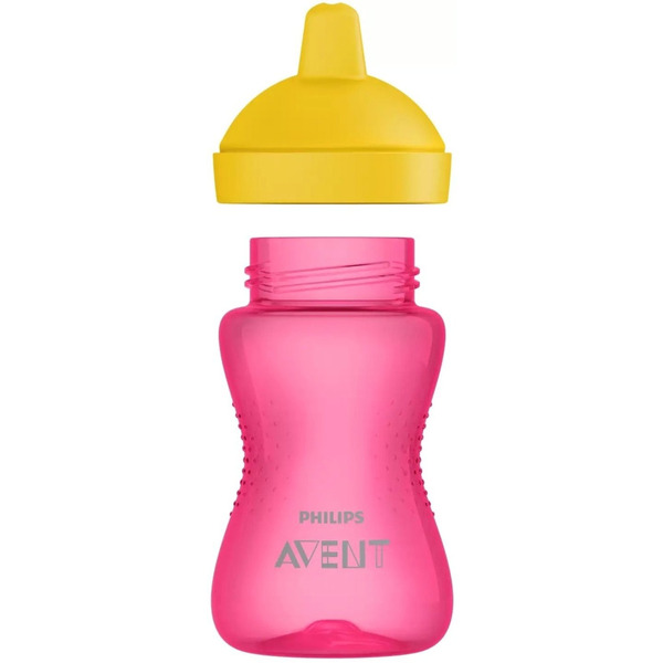 Чашка-непроливайка Avent з твердим носиком, 300мл, 18міс+, рожевий