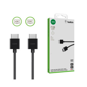Кабель HDMI (M/M) Belkin 2м, 2.1, High Speed Ethernet, чорний