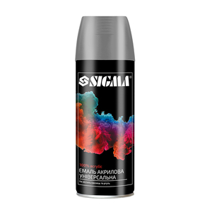Емаль аерозольна акрилова 400мл RAL 7024 графітово-сірий глянець SIGMA (2736721)