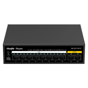 Комутатор 10 портів некерований Ruijie Reyee RG-ES110F-P PoE