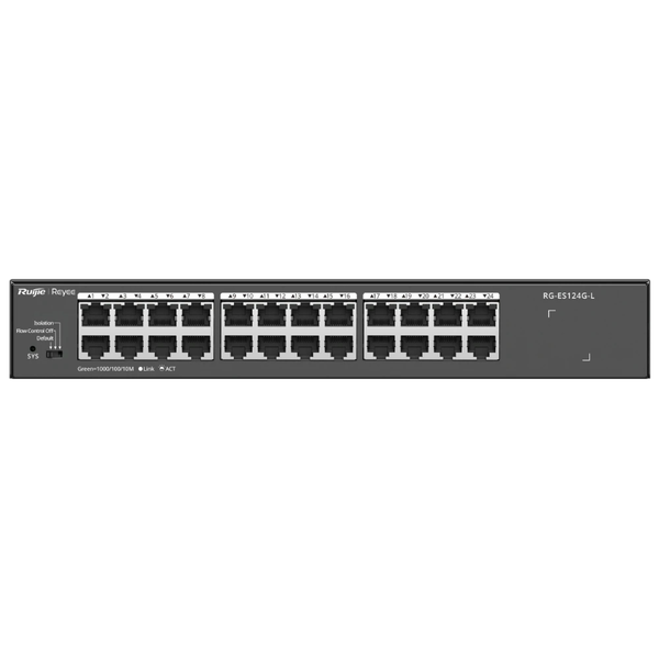 Комутатор Ruijie 24 порти некерований Reyee RG-ES124G-L