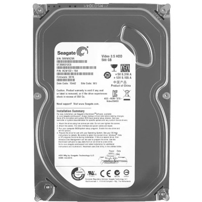 Накопитель HDD SATA  500GB Seagate 5900rpm 8MB (ST3500312CS) Refurbished