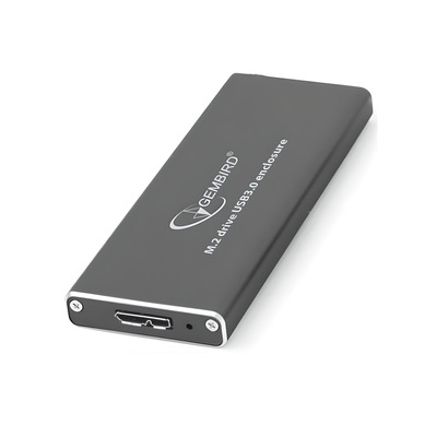 Зовнішня кишеня Gembird для підключення SSD M.2, USB 3.0, алюміній, Black (EE2280-U3C-01)