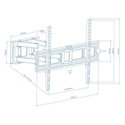 Кронштейн Walfix R-514B (VESA600х400)