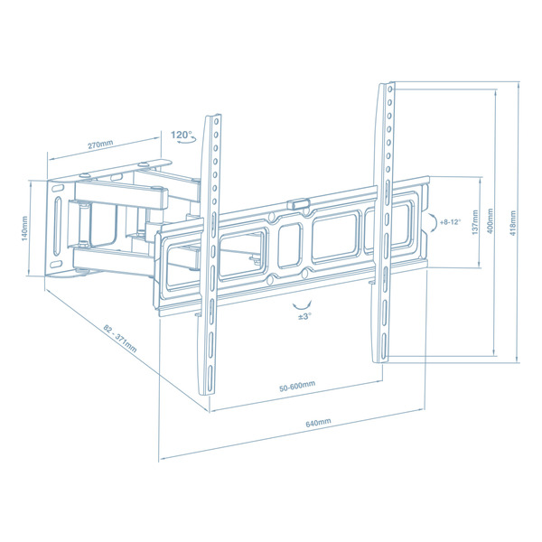 Кронштейн Walfix R-514B (VESA600х400)