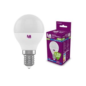 Лампа светодиодная шар ELM 5W E14 4000K (18-0046)