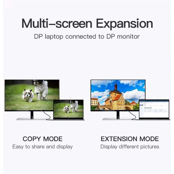 Кабель Vention DisplayPort - DisplayPort (M/M), 1 м, чорний (HACBF)