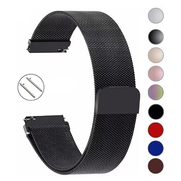 Ремінець BeCover Milanese Style для Xiaomi Amazfit Bip (20mm) Lite/Bip S Lite/GTR 42mm/GTS/TicWatch S2/TicWatch E/GTS 3/GTS 2 mini Gray (707681)