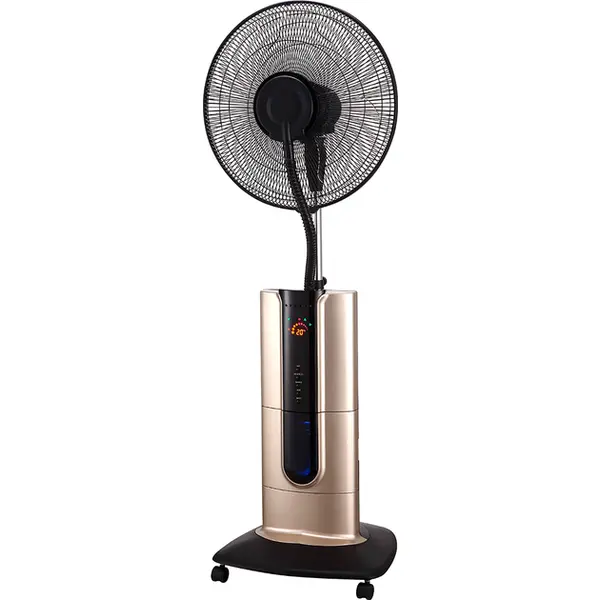 Вентилятор ARDESTO підлоговий, 47см, 100Вт, пульт ДК, дисплей, зі зволоженням, чорно-бронзовий