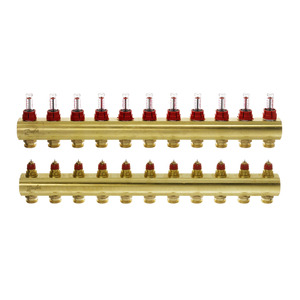 Розподільчий колектор Danfoss FHF-11F з ротаметрами (088U0531)
