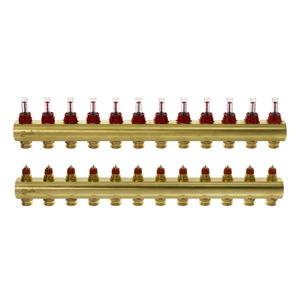 Розподільчий колектор Danfoss FHF-12F з ротаметрами (088U0532)