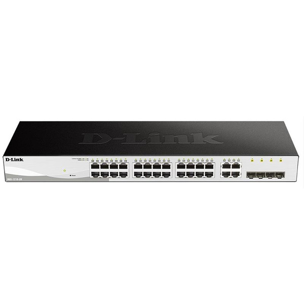 Коммутатор D-Link DGS-1210-28/F 24xGE, 4xGE/SFP, WebSmart