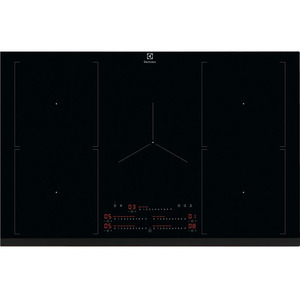 Варильна поверхня Electrolux індукційна, 80см, розширена зона, Hob2Hood, чорний