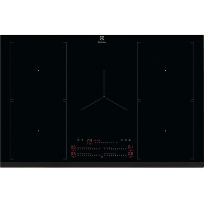 Варильна поверхня Electrolux індукційна, 80см, розширена зона, Hob2Hood, чорний