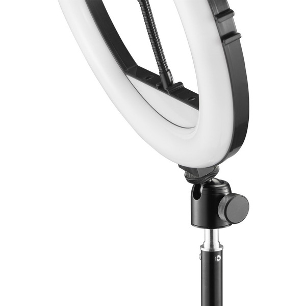 Трипод смартфону Hama Steady-120 V2, кулястий, 185см, Bluetooth, зі світлодіодним кільцем, чорний