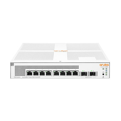 Комутатор HPE Aruba Instant On 1930, 8xGE, 2xGE SFP ports, PoE+ 124W, LT Warranty