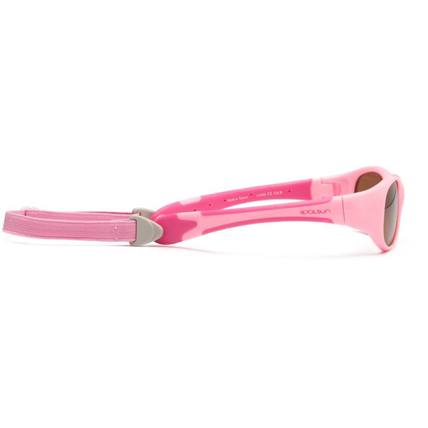 Детские солнцезащитные очки Koolsun Flex розовые (Размер 3+) (KS-FLPS003)