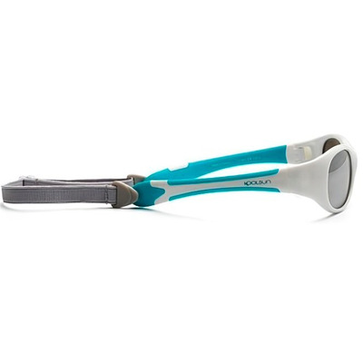 Дитячі сонцезахисні окуляри Koolsun KS-FLWA000 біло-бірюзові 0 + (KS-FLWA000)