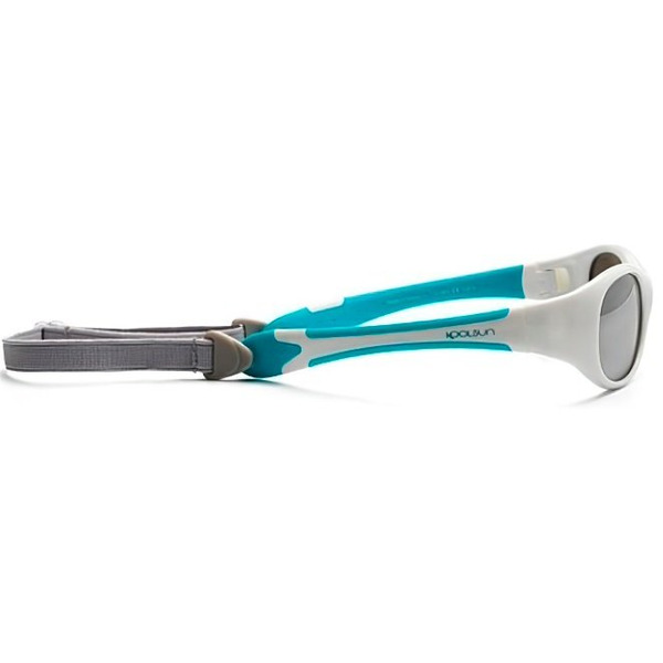 Дитячі сонцезахисні окуляри Koolsun KS-FLWA000 біло-бірюзові 0 + (KS-FLWA000)