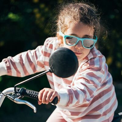 Дитячі сонцезахисні окуляри Koolsun KS-WABA001 світло-бірюзові 1+ (KS-WABA001)