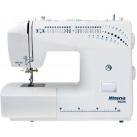 Швейна машина МINERVA M823B, електромех., 85Вт, 26 шв.оп., петля напівавтомат, білий + синій