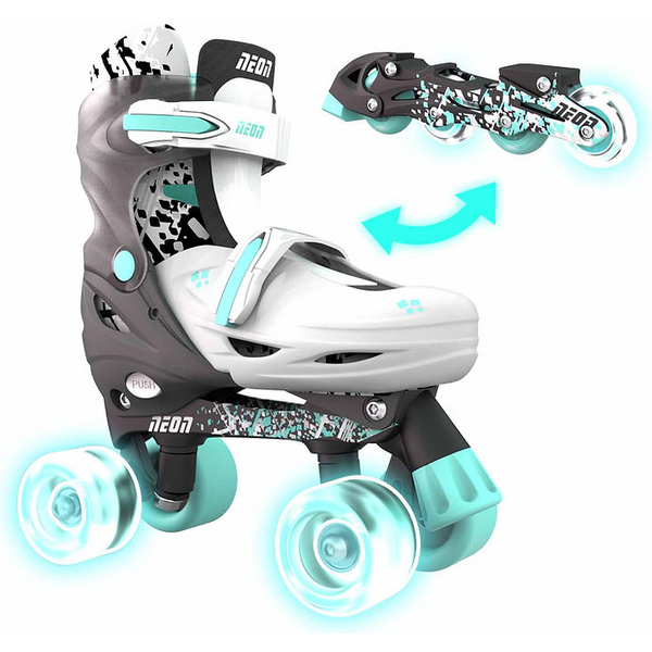 Роликовые коньки Neon Combo, размер 30-33, серый