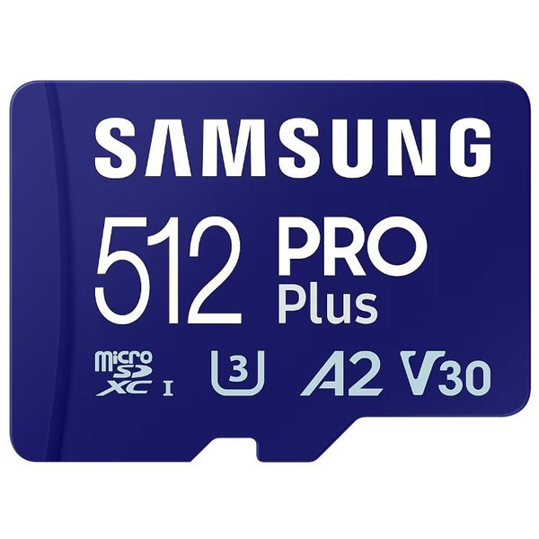 Карта пам'яті Samsung microSD    512GB C10 UHS-I R130MB/s PRO Plus