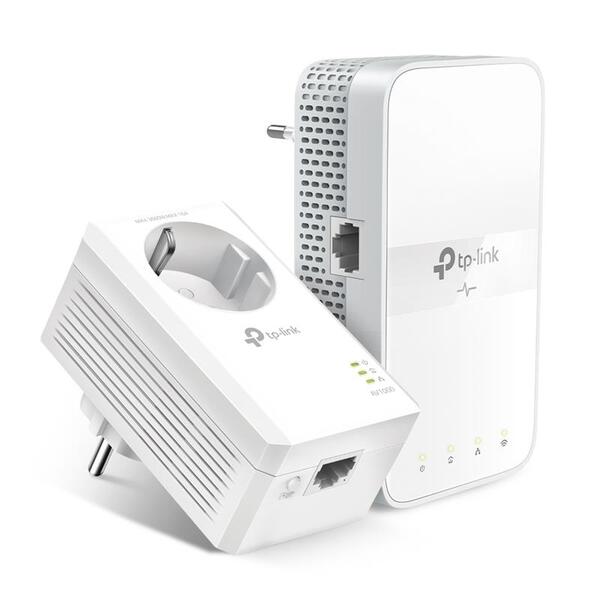 Набор адаптеров Powerline TP-LINK TL-WPA7617KIT AV1000, 1xGE, AC1200, (TL-WPA7617 1шт, TL-PA7017P 1шт), MESH