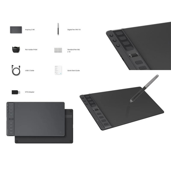 Графічний планшет Huion 8.7x5.4 H951P чорний