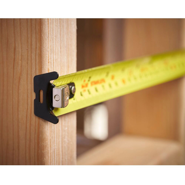 Рулетка вимірювальна CONTROL-LOCK довжиною 8 м/26, шириною 25 мм, в обгумованому корпусі, з подвійною шкалою STANLEY STHT37236-5