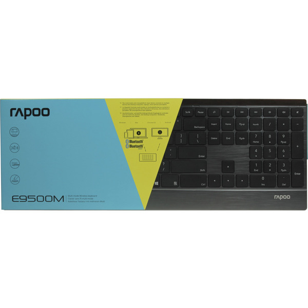 Клавиатура беспроводная Rapoo E9500M Wireless Black