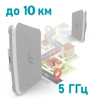 Точка доступу з посиленою антеною MikroTik SXTsq Lite5 (RBSXTsq5nD)