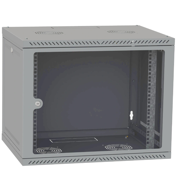 Шафа телекомунікаційна двері скло (сіра)